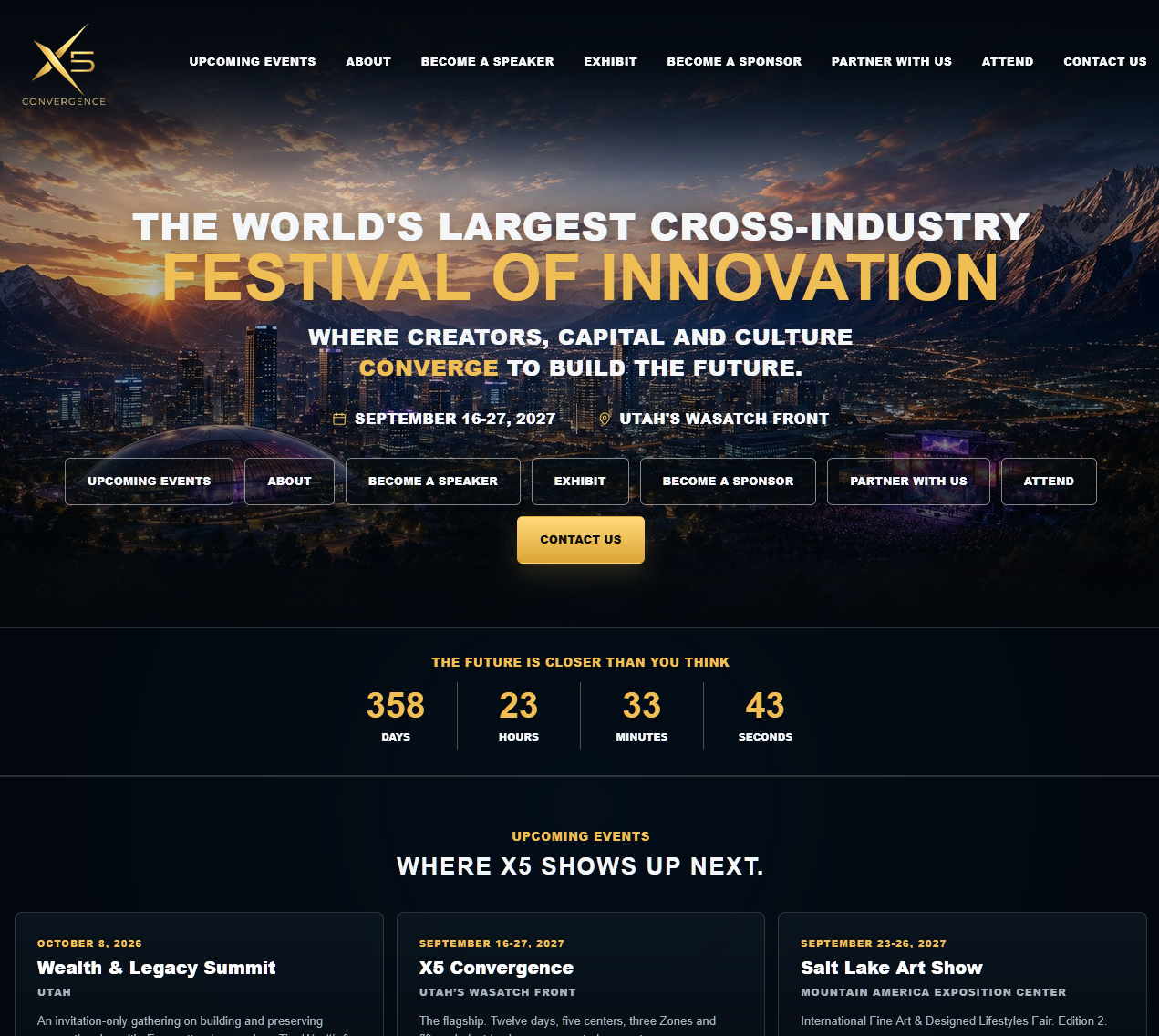 X5 Convergence website
